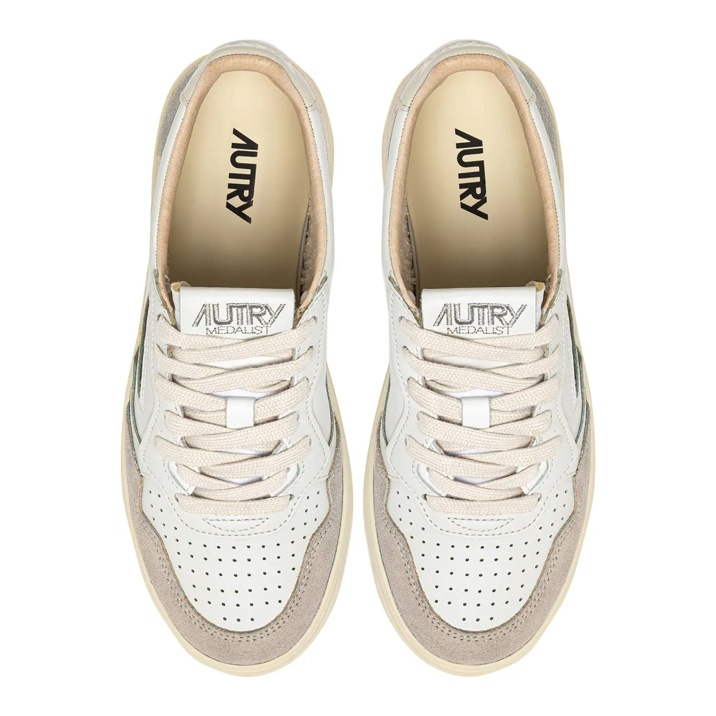 Autry Medalist Low Sneaker - LEAT/SUEDE WHT/PELIC | Casual