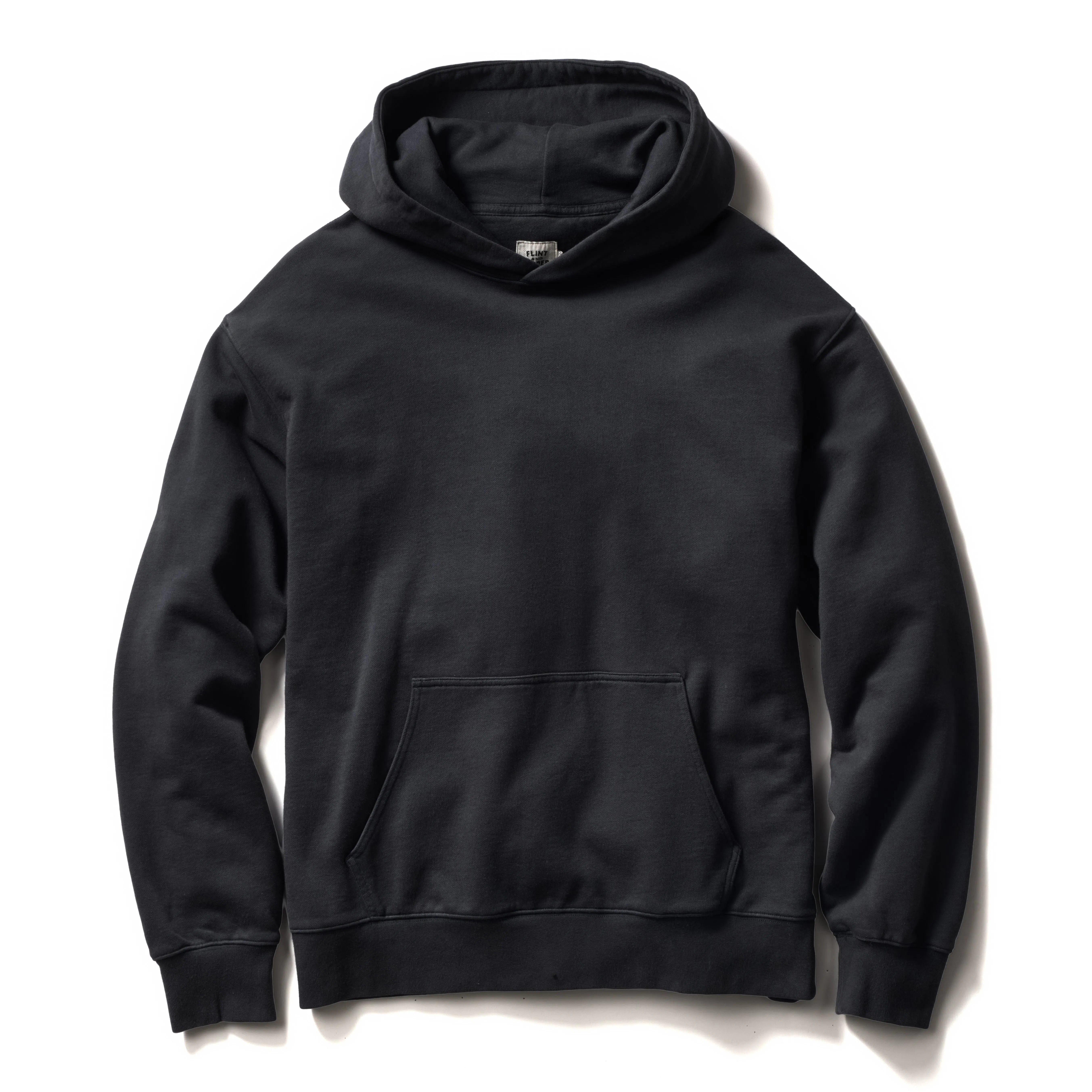 Flint and Tinder Midweight Terry Pullover Hoodie - Washed Black Flint and Tinder Midweight Terry Pullover Hoodie - Washed Black