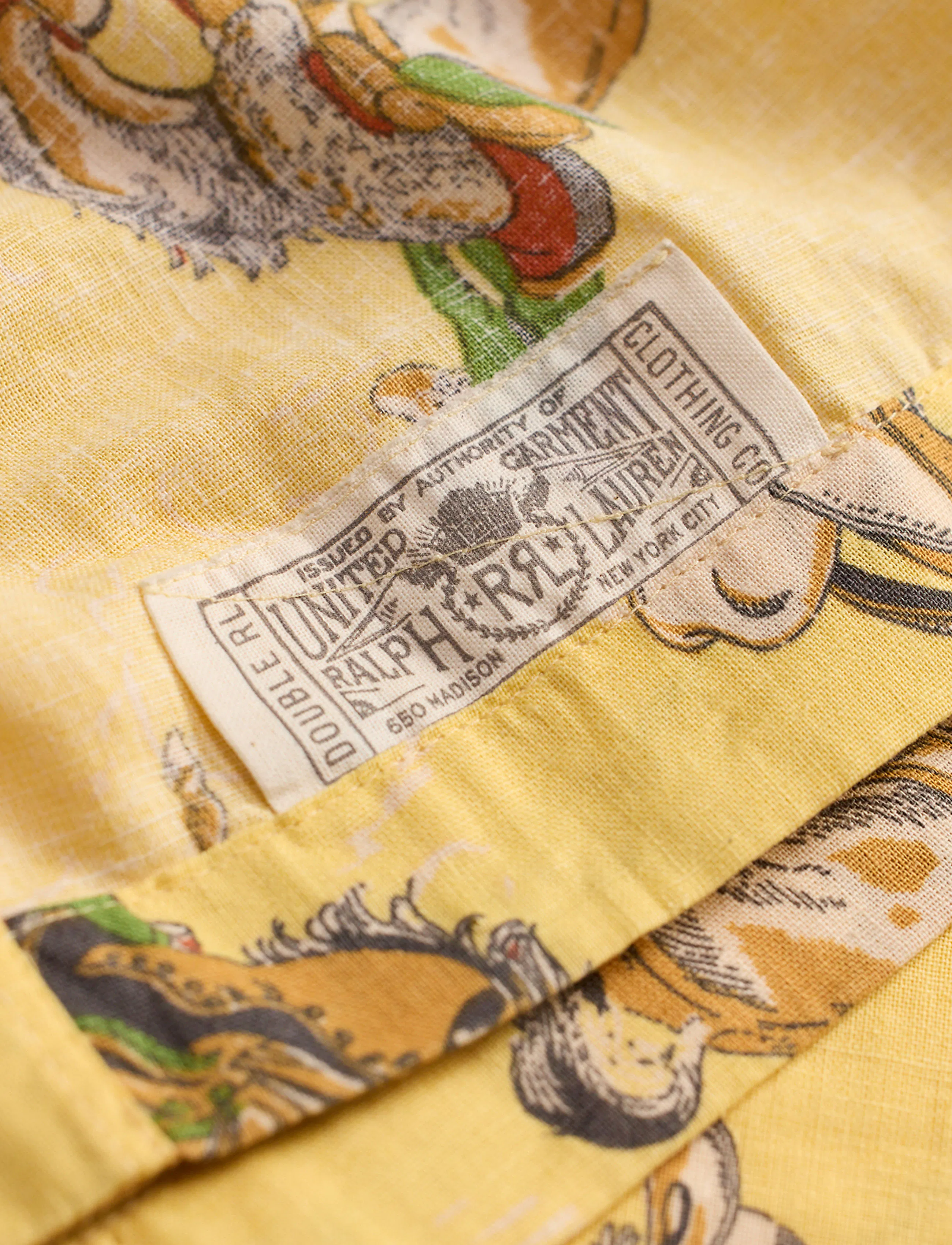 RRL Short Sleeve Camp Shirt - Yellow Multi | Short Sleeve Shirts 