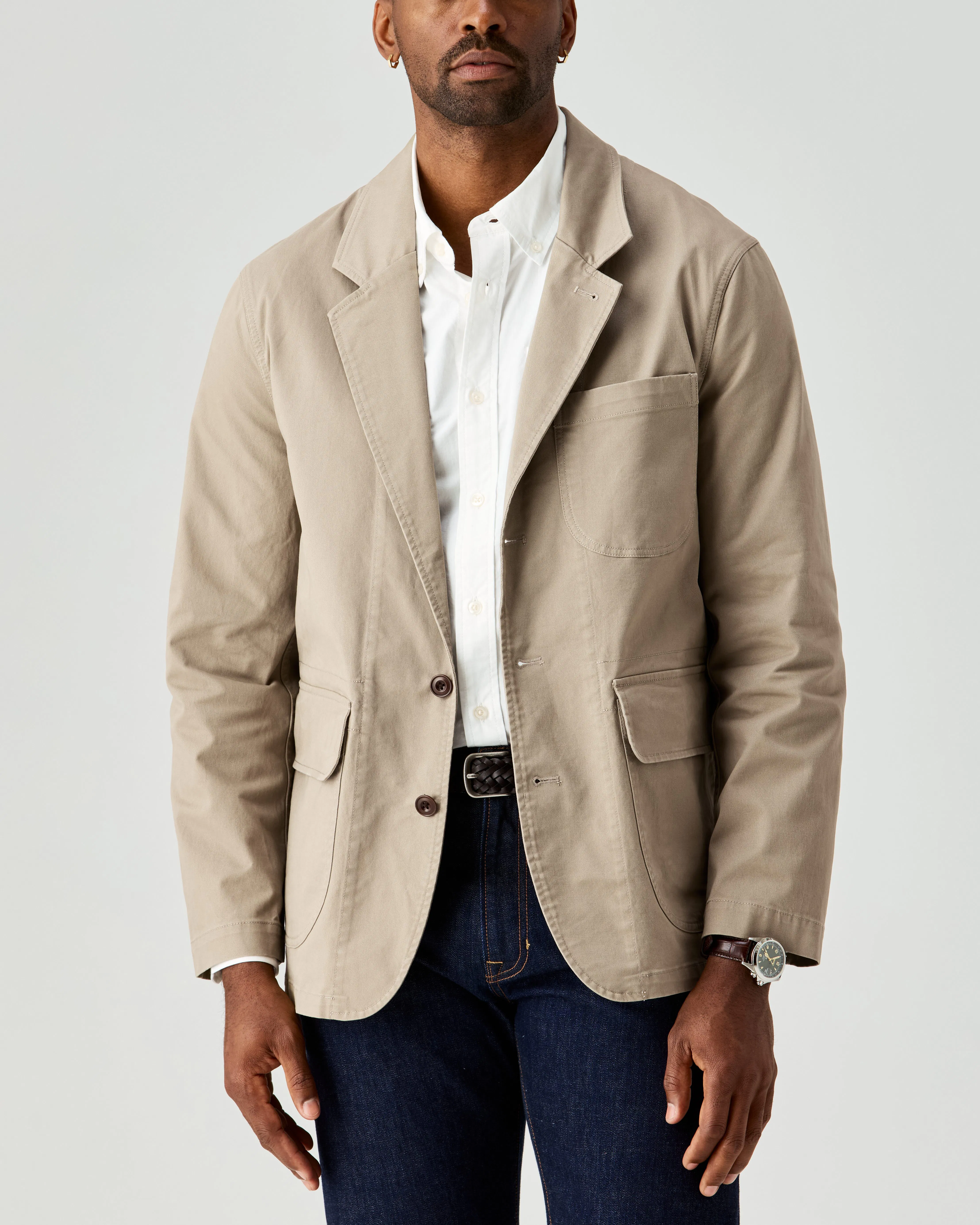 Flint and Tinder Studio Blazer - Khaki | Blazers | Huckberry