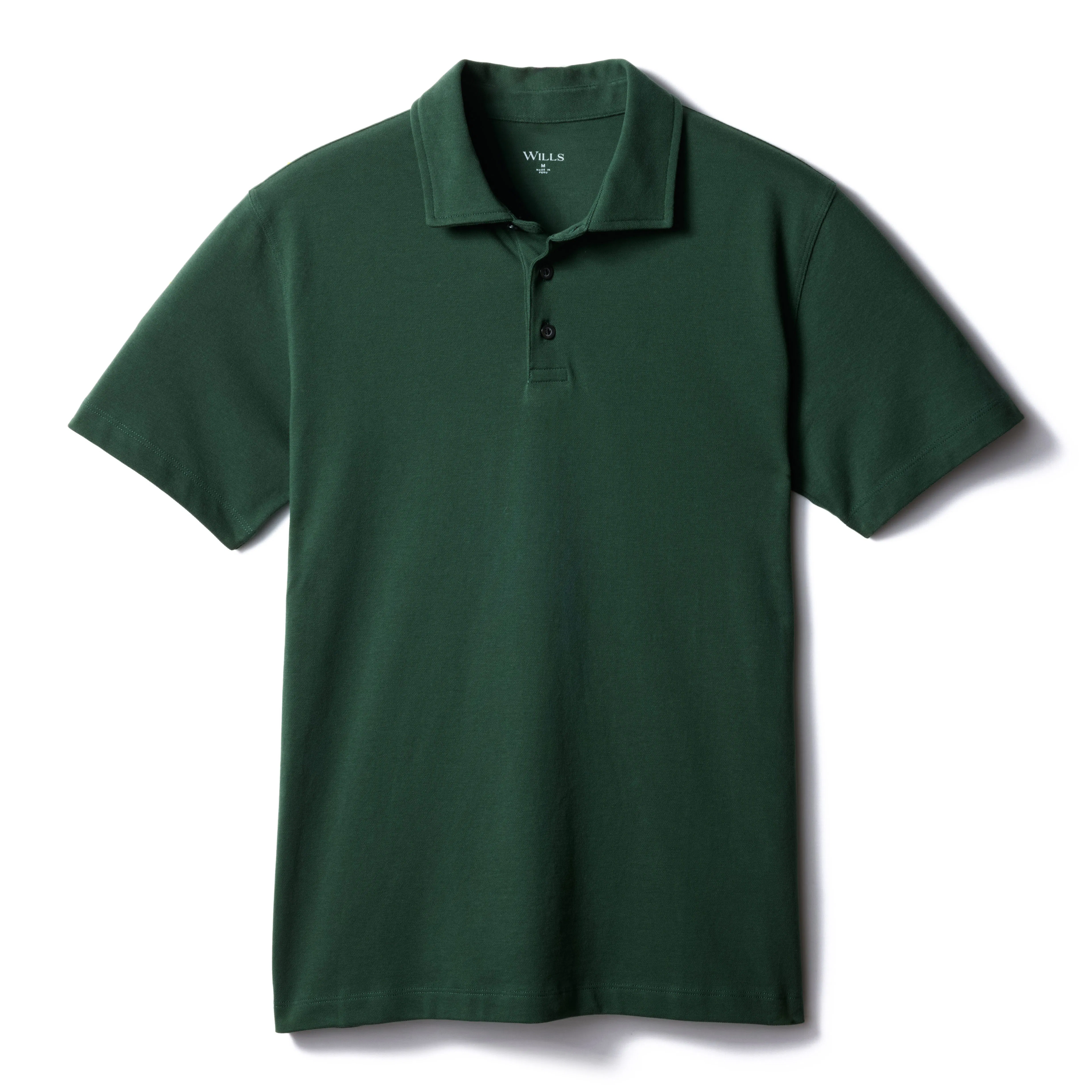 Wills Fino Pique Polo - Forest Green | Polo Shirts | Huckberry