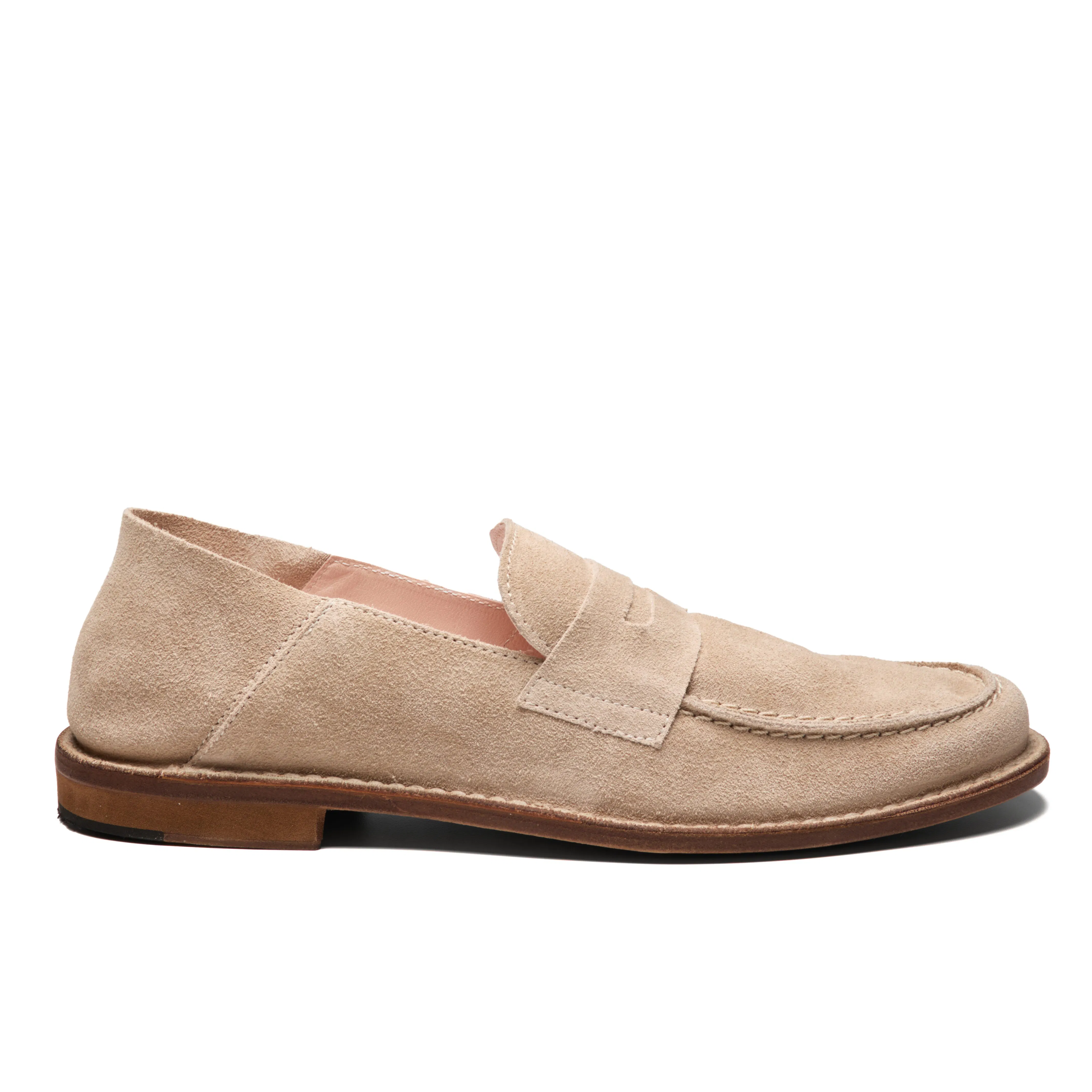Astorflex Waveflex Goat Leather Loafer - Cream Suede | Loafers