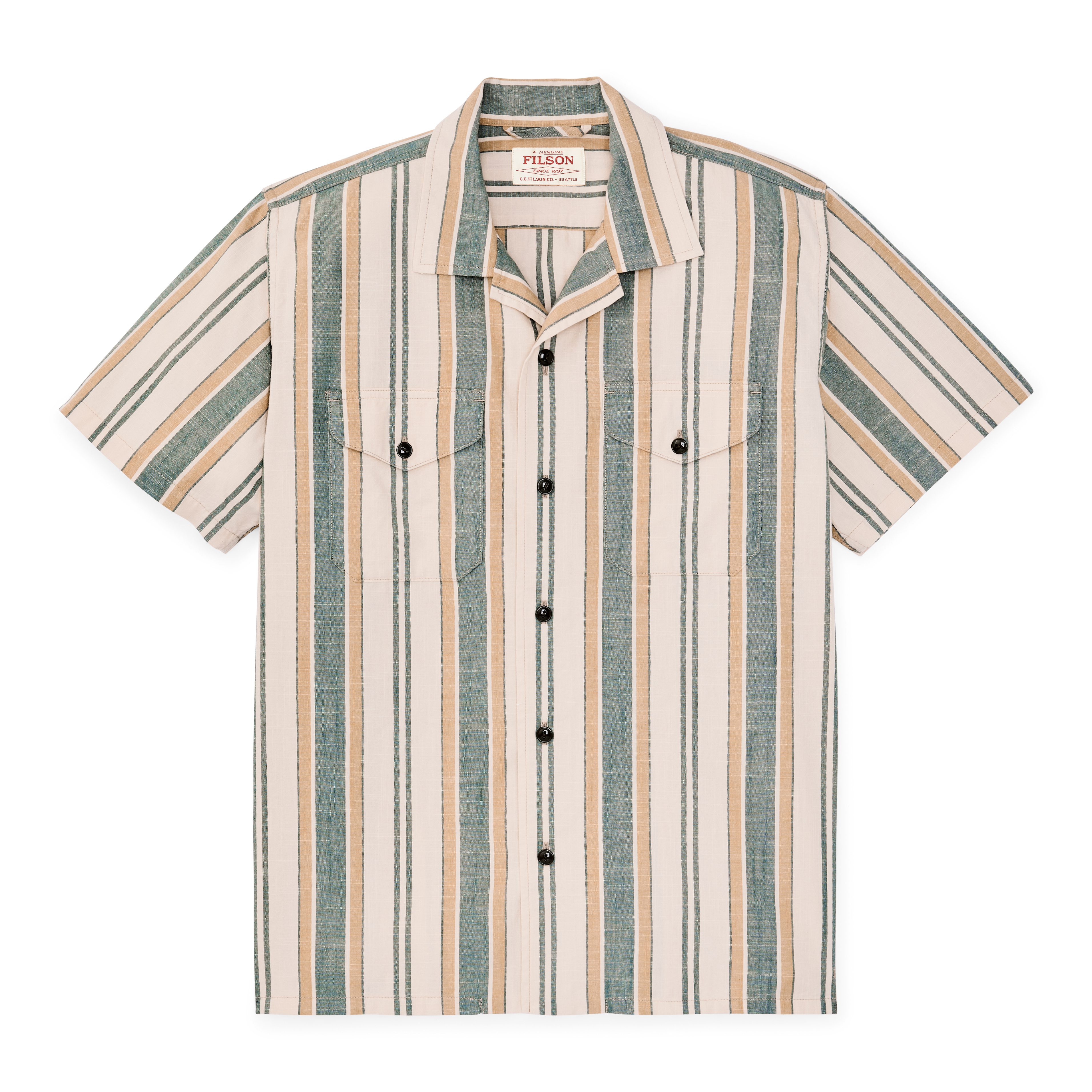 Short Sleeve Chambray Camp Shirt