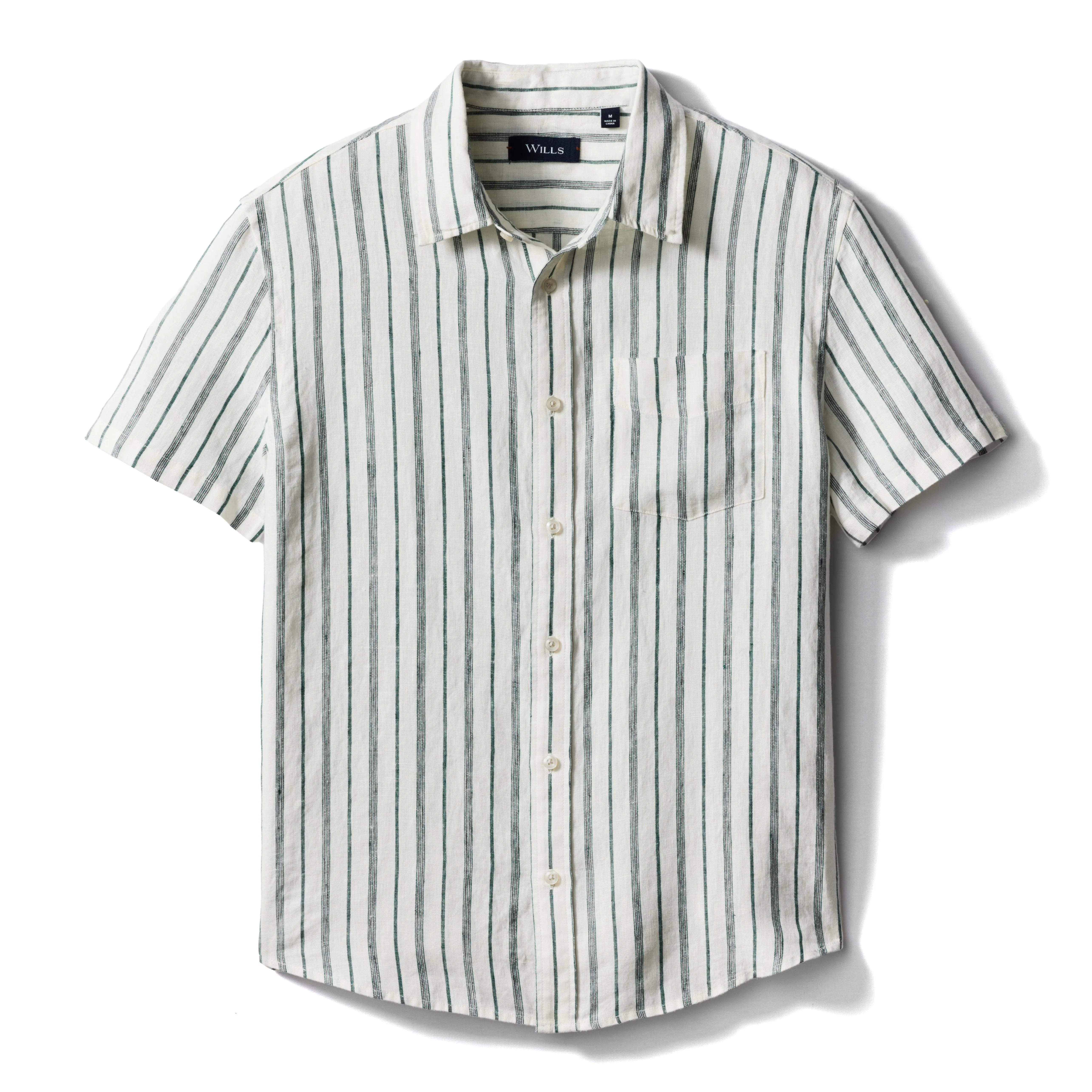 Wills Short Sleeve Isles Linen Shirt - Green Multi Stripe | Short Sleeve Shirts | Huckberry Wills Short Sleeve Isles Linen Shirt - Green Multi Stripe | Short Sleeve Shirts | Huckberry
