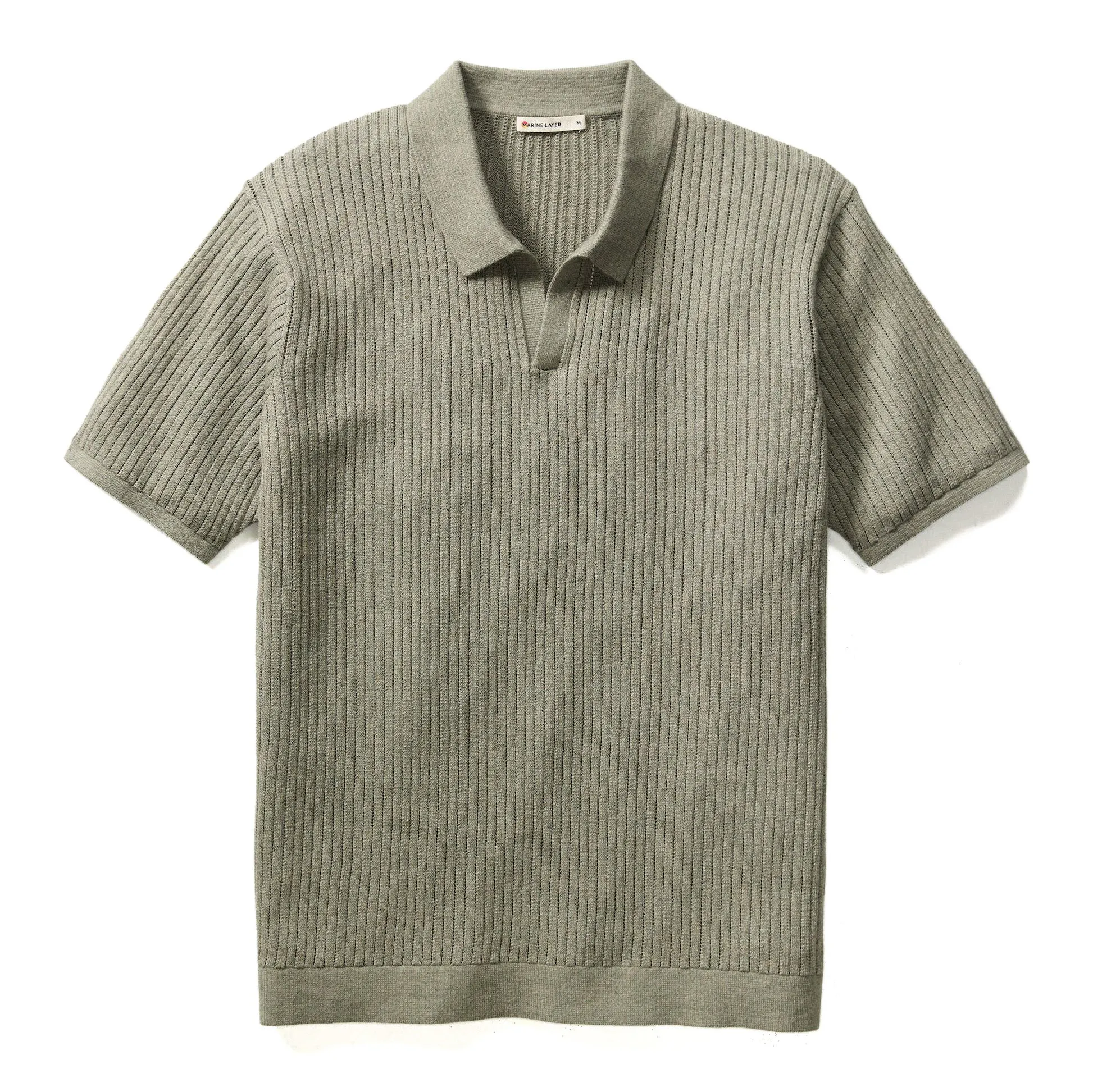 Marine Layer Liam Sweater Polo - Vetiver | Sweater Polos | Huckberry