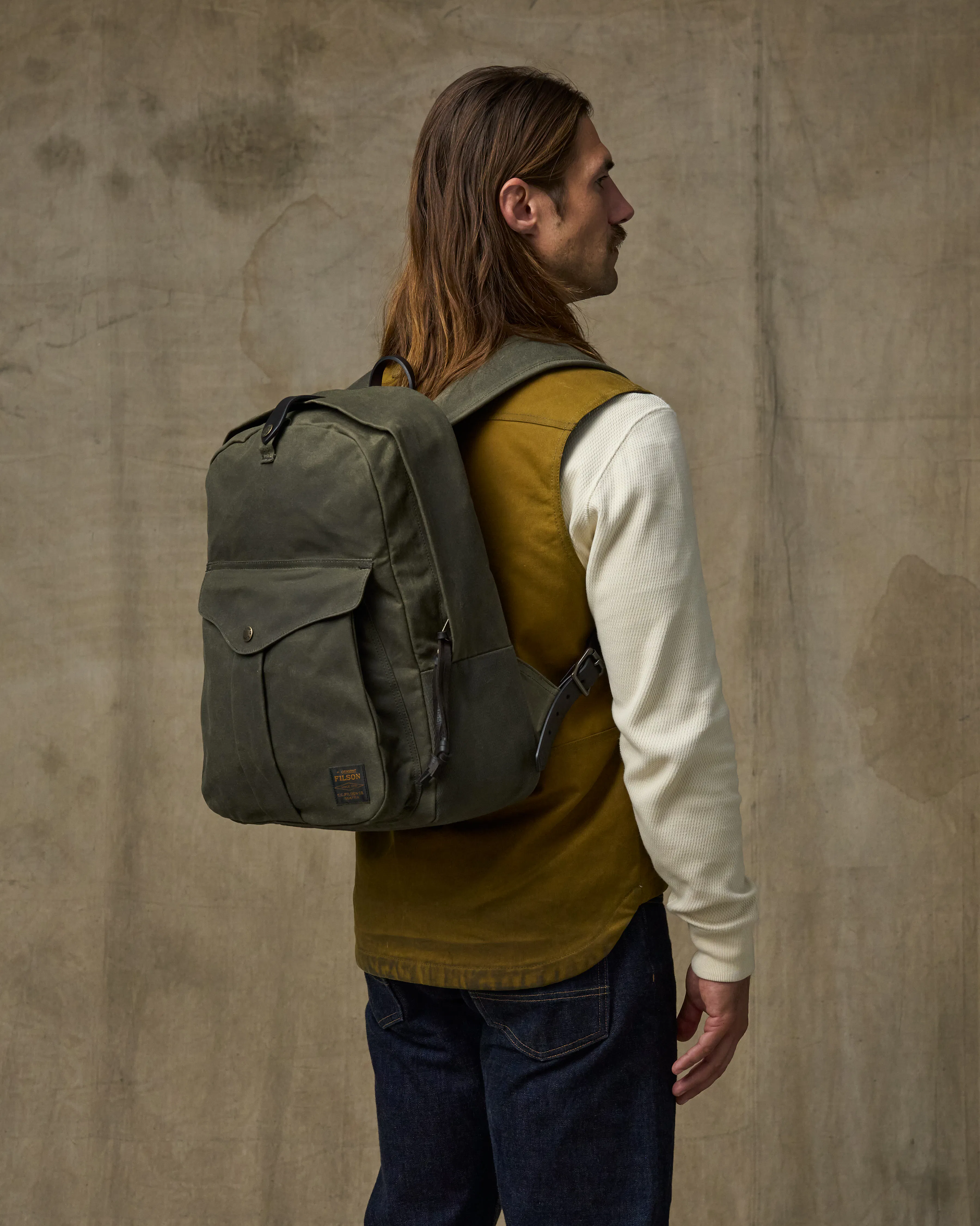 Filson Journeyman Rugged Twill Backpack - 23L - Otter Green