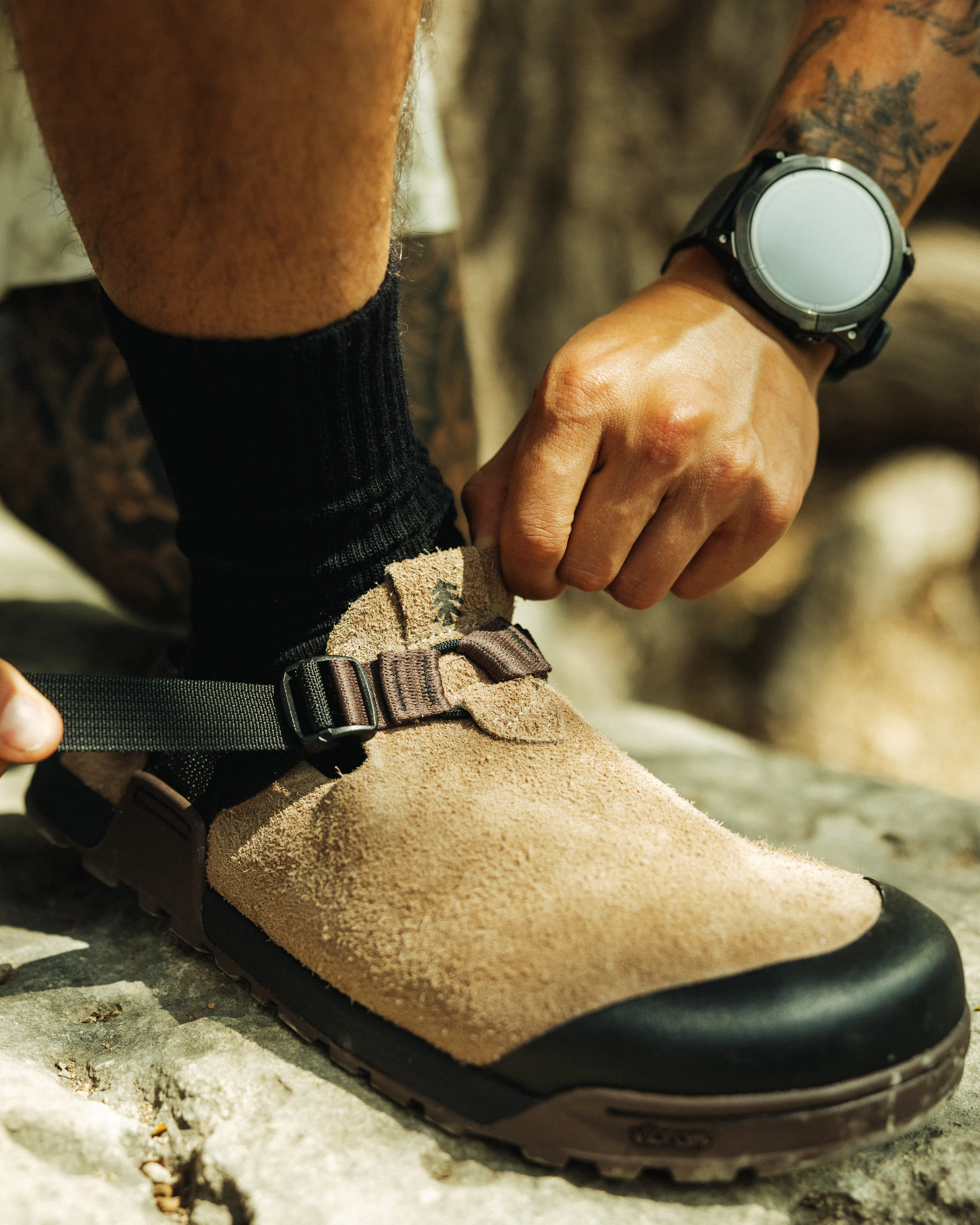 Bedrock Sandals Huckberry x Bedrock Mountain Clog - Tan/Dark Brown