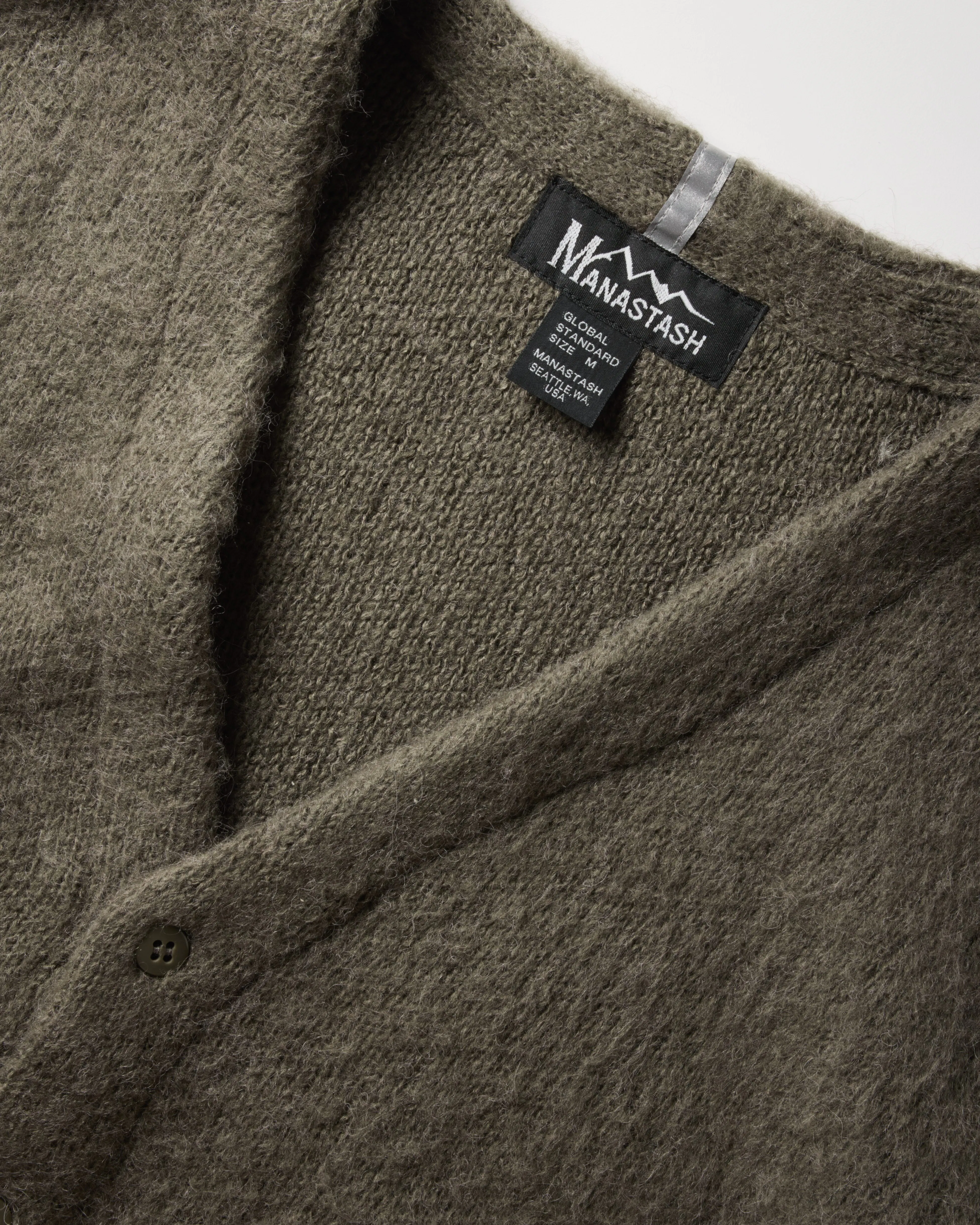 Manastash Aberdeen Cardigan - Olive | Cardigan Sweaters | Huckberry