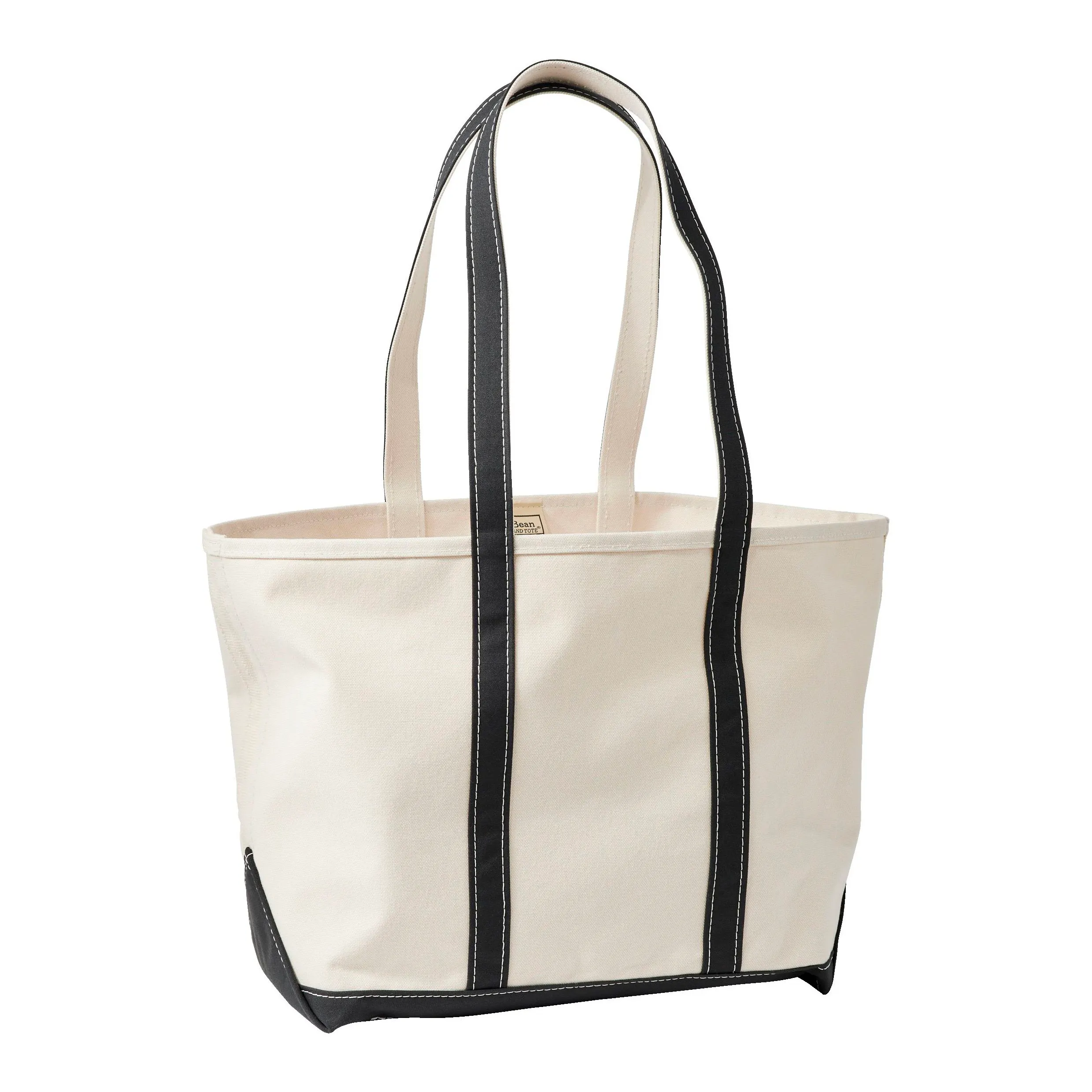 L.L.Bean Boat & Tote, Long Strap - Black | Tote Bags | Huckberry