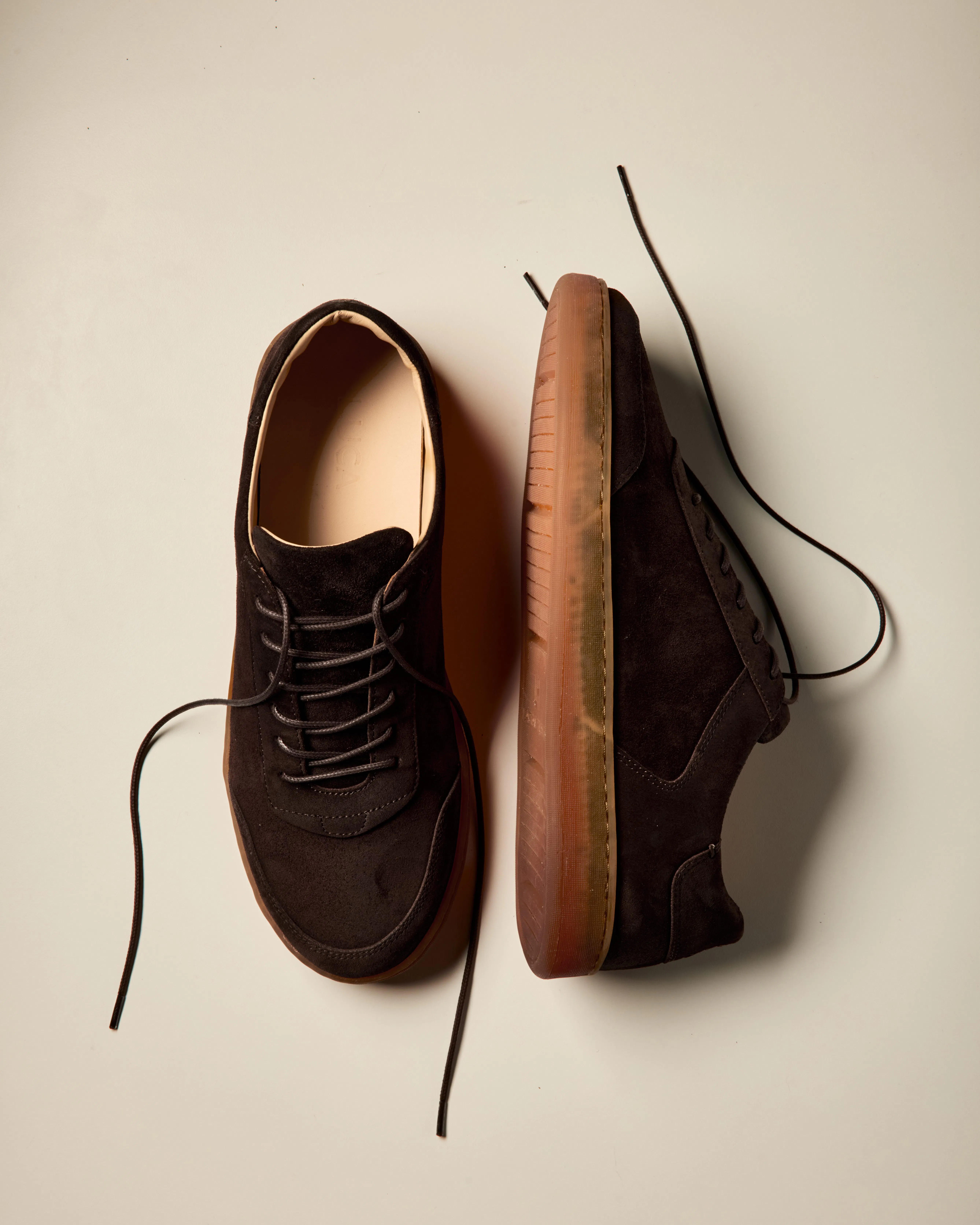 LUCA Terra Low Sneaker - Dark Brown Waxy Suede/Gum | Casual