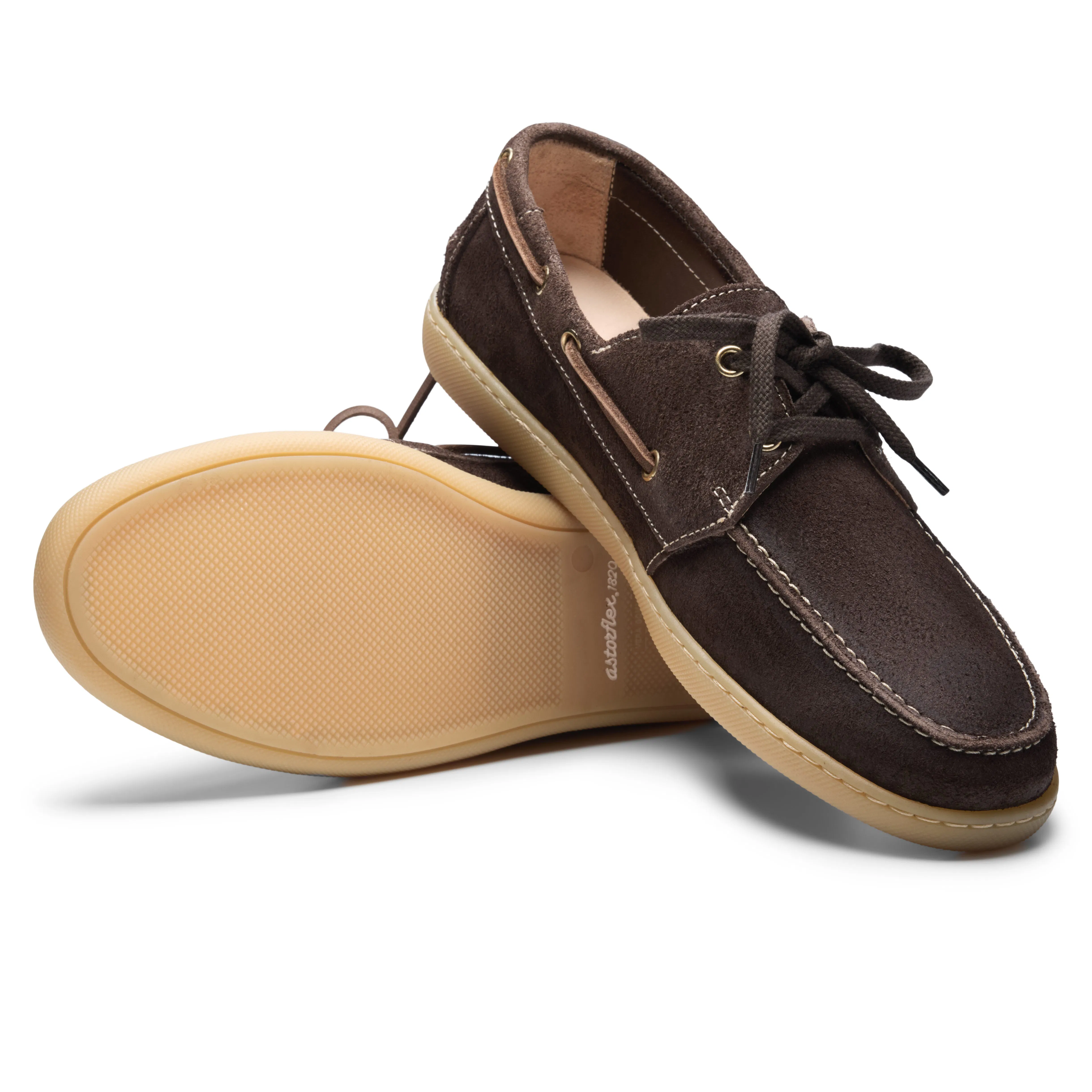 Astorflex Velaflex Boat Sneaker - Brown/Gum | Boat Shoes | Huckberry