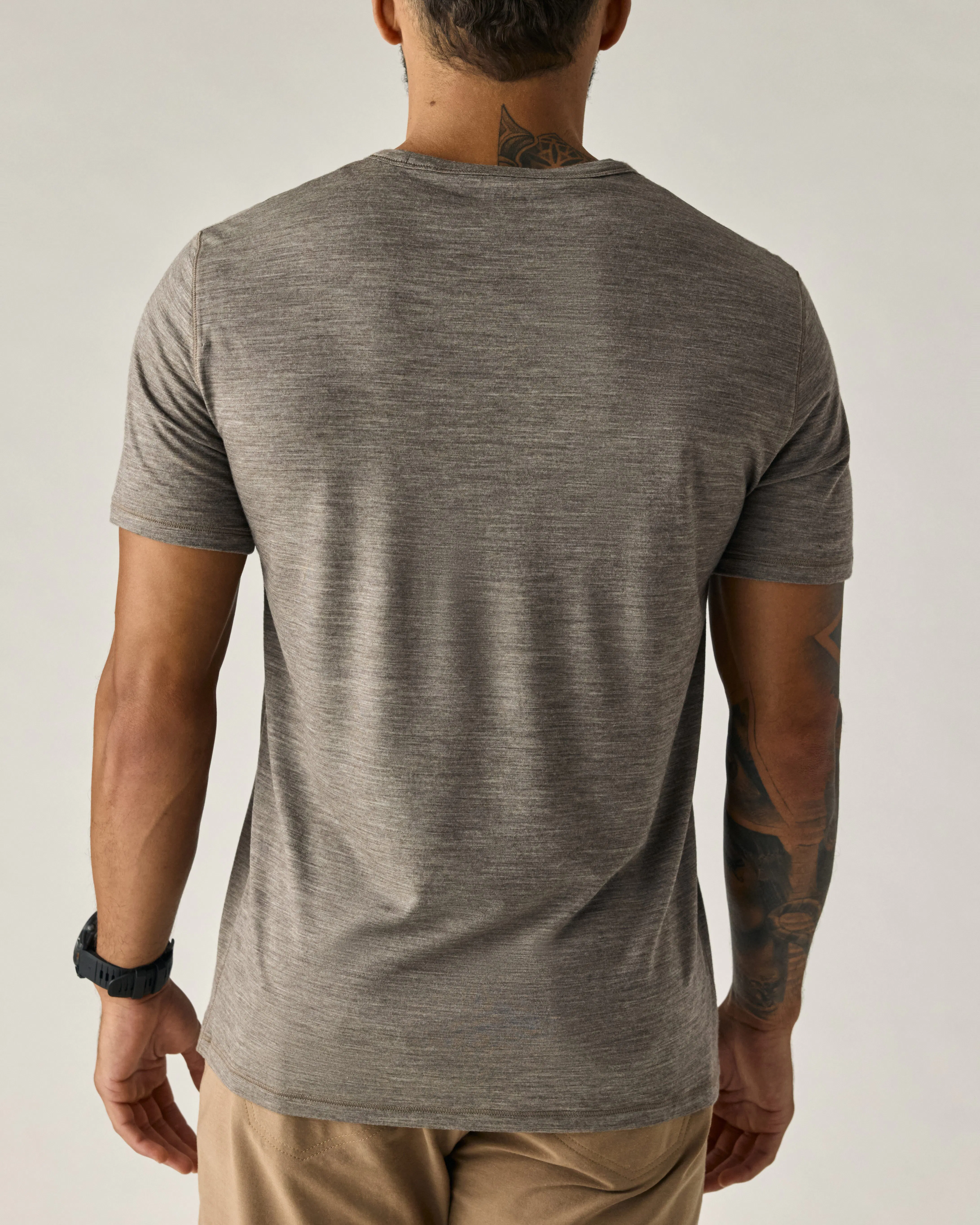 Proof 72-Hour Merino T-Shirt - Classic Fit - Falcon Heather | T