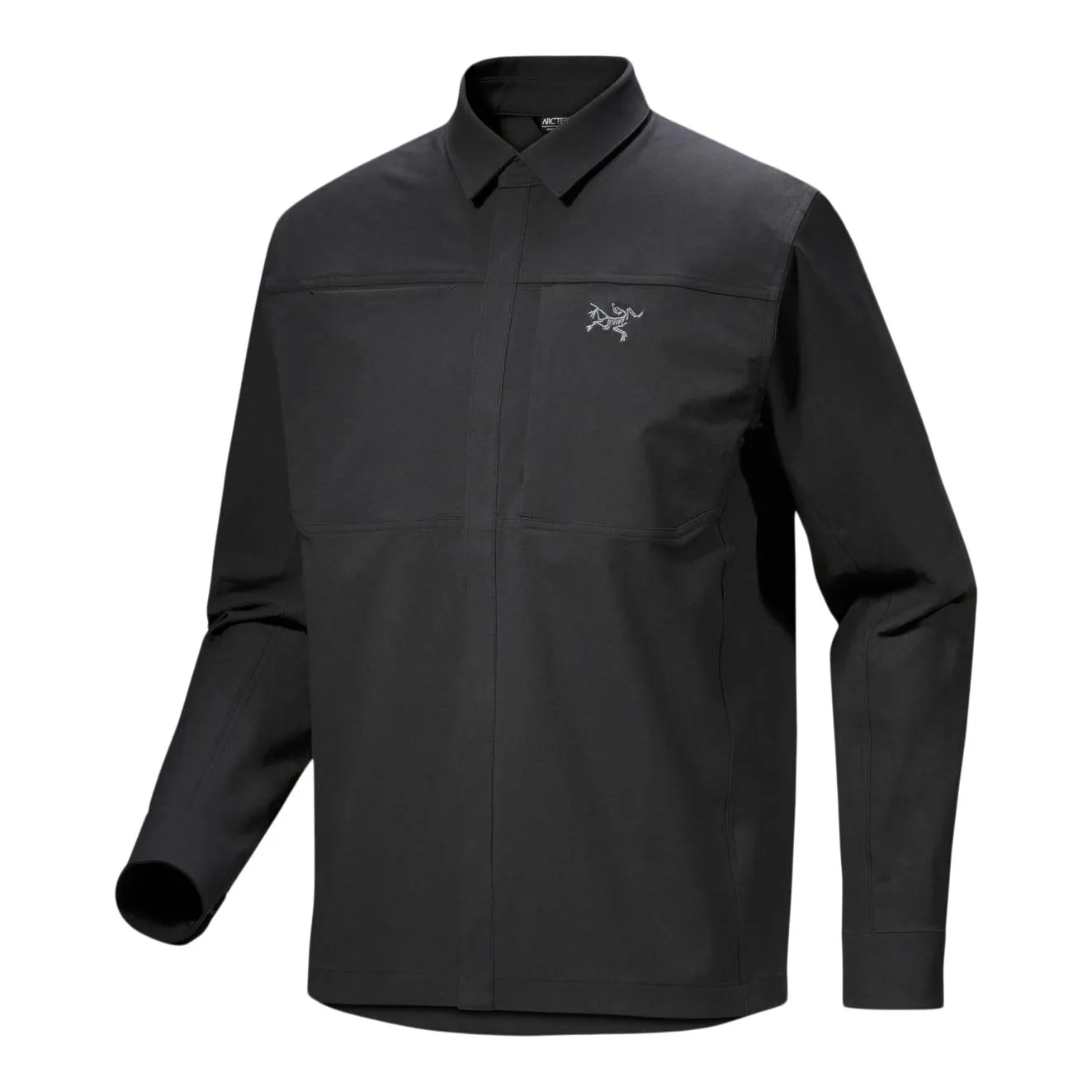 ARC`TERYX  Cronin Cotton Overshirt 黒 正規品 Arc'teryx Cronin Cotton Overshirt - Black | Shirt Jackets | Huckberry
