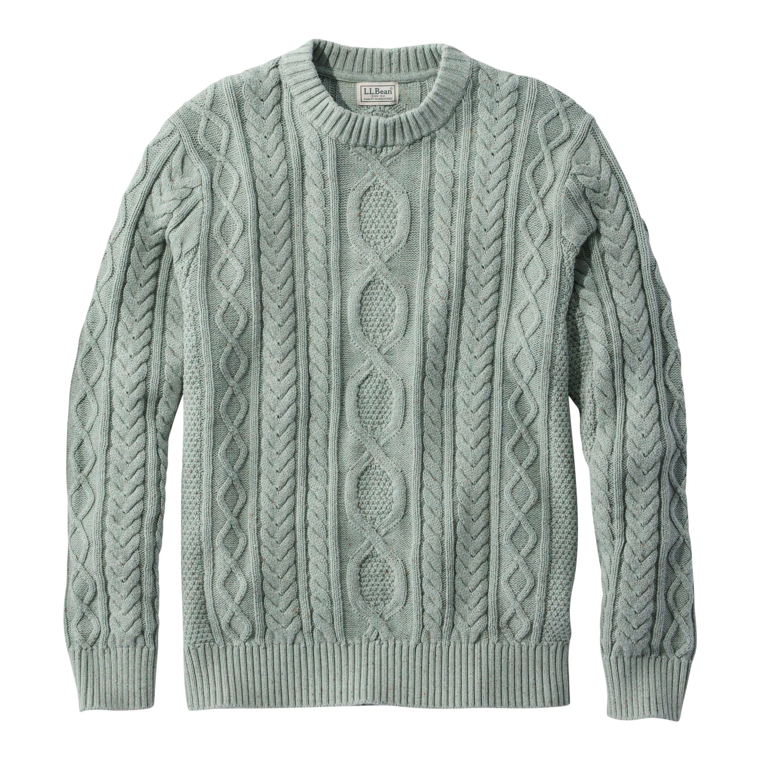 Bean's Heritage Soft Cotton Fisherman Crewneck Sweater
