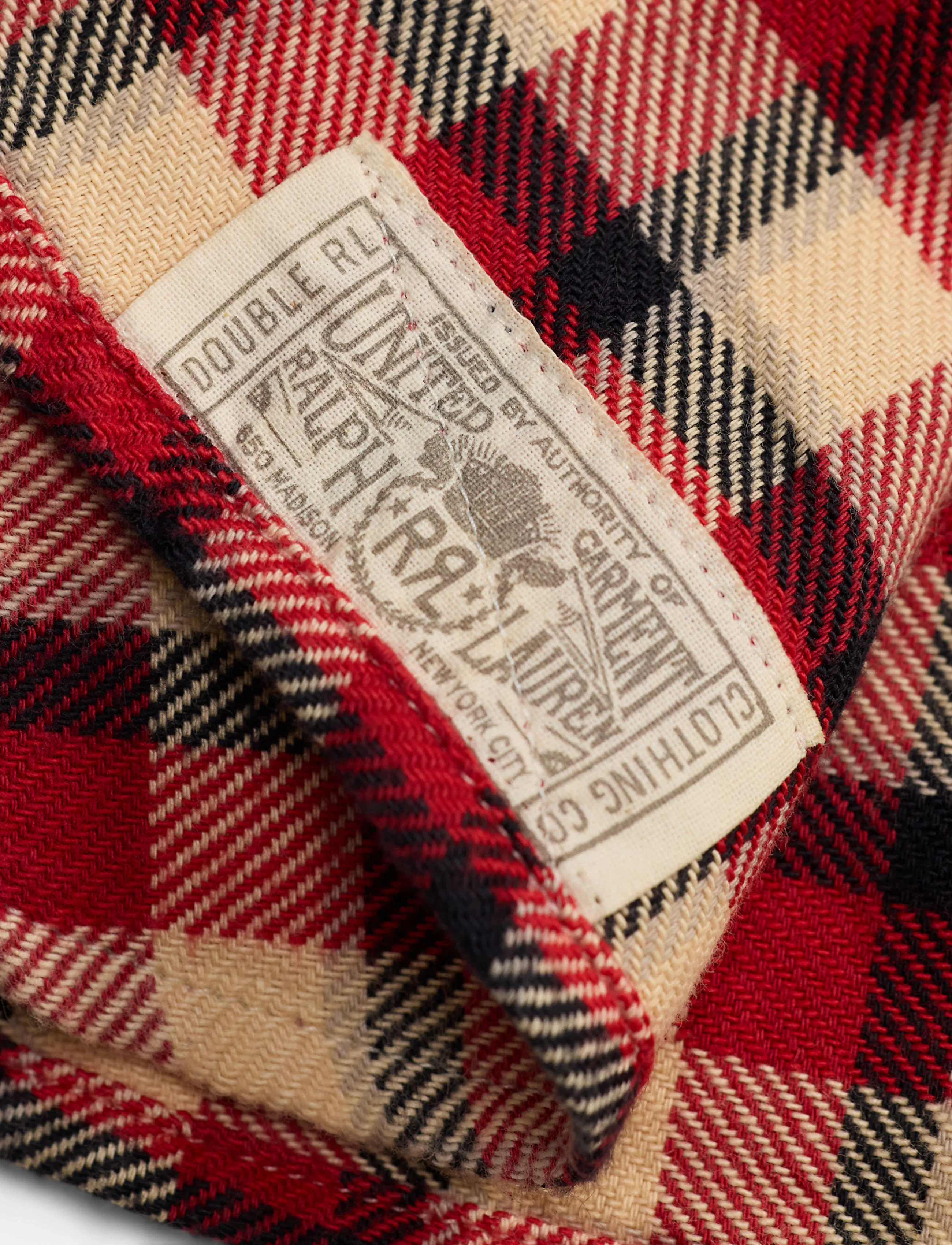 RRL Matlock Workshirt - Red/Cream | Long Sleeve Shirts | Huckberry