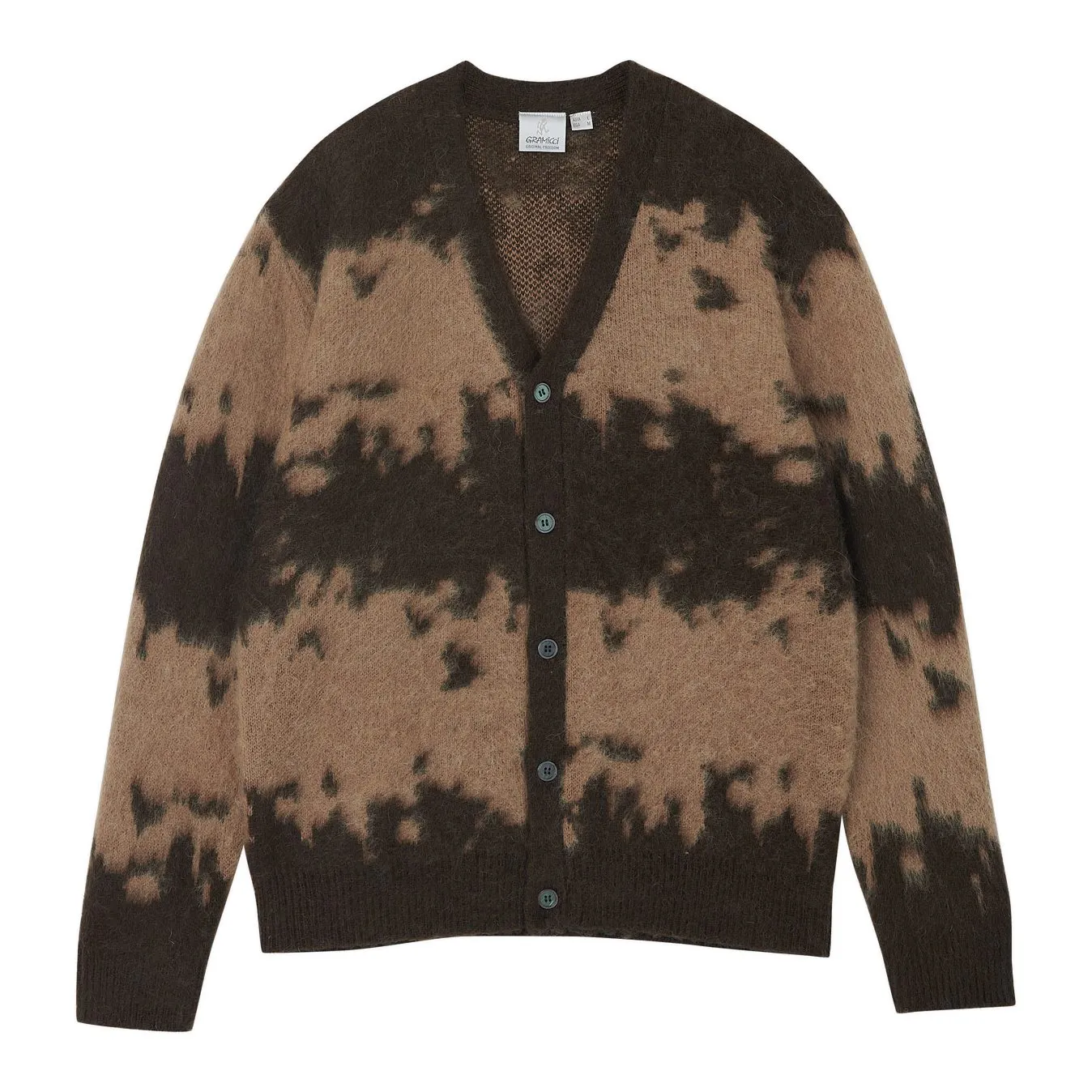 Gramicci Mohair Splatter Cardigan - Slate Splatter | Cardigan