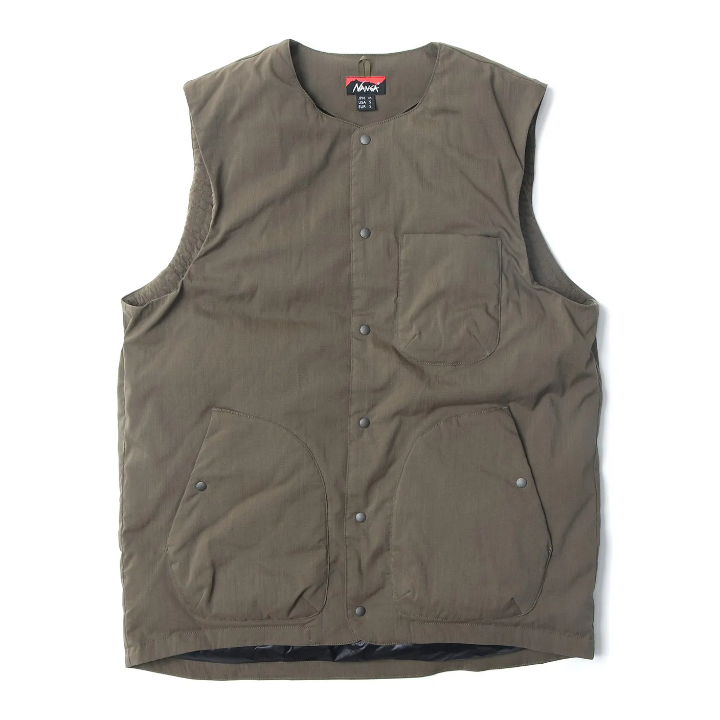 NANGA Hinoc Ripstop Down Insulated Vest - Army Green | Vests
