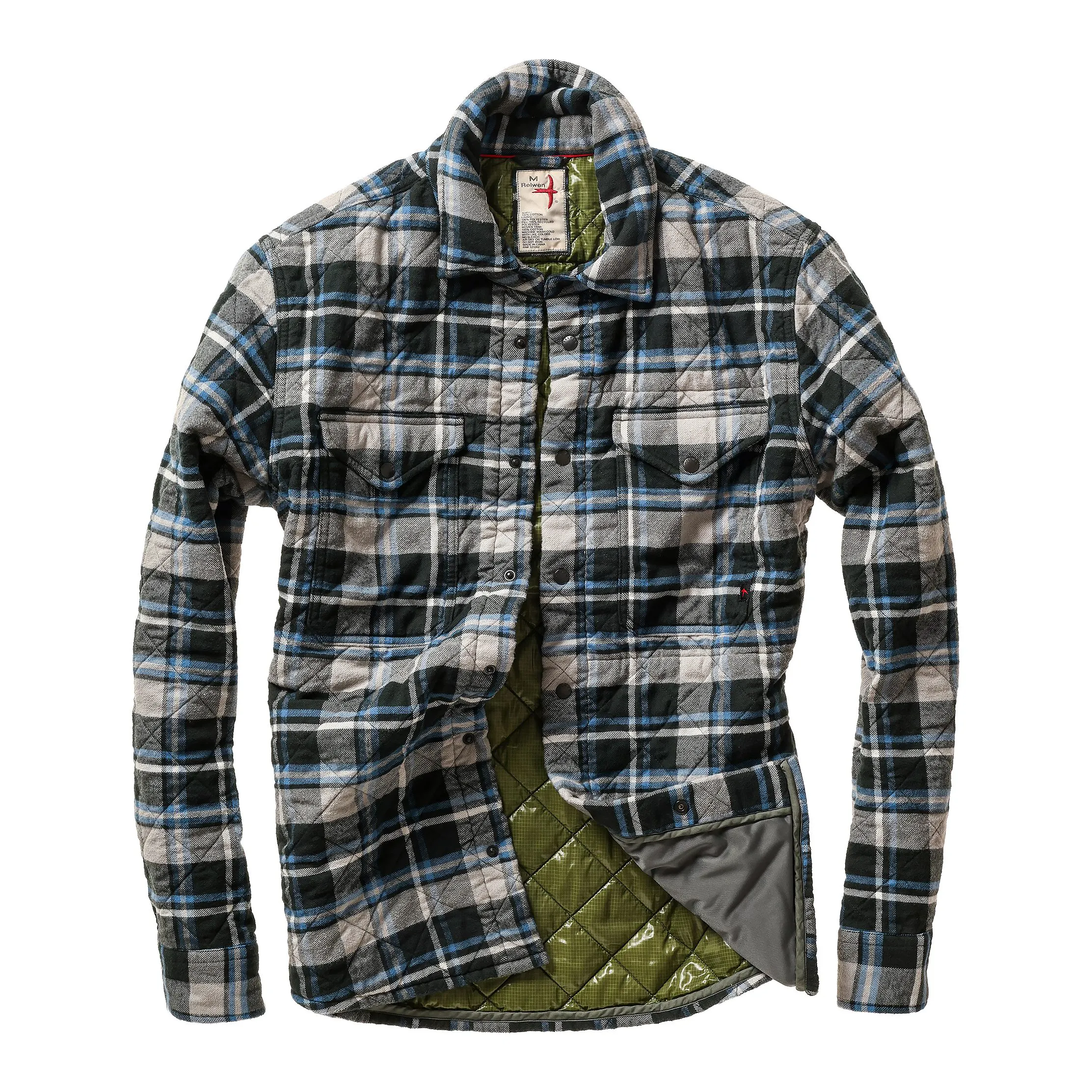 Quilted Flannel Shirt Jacket