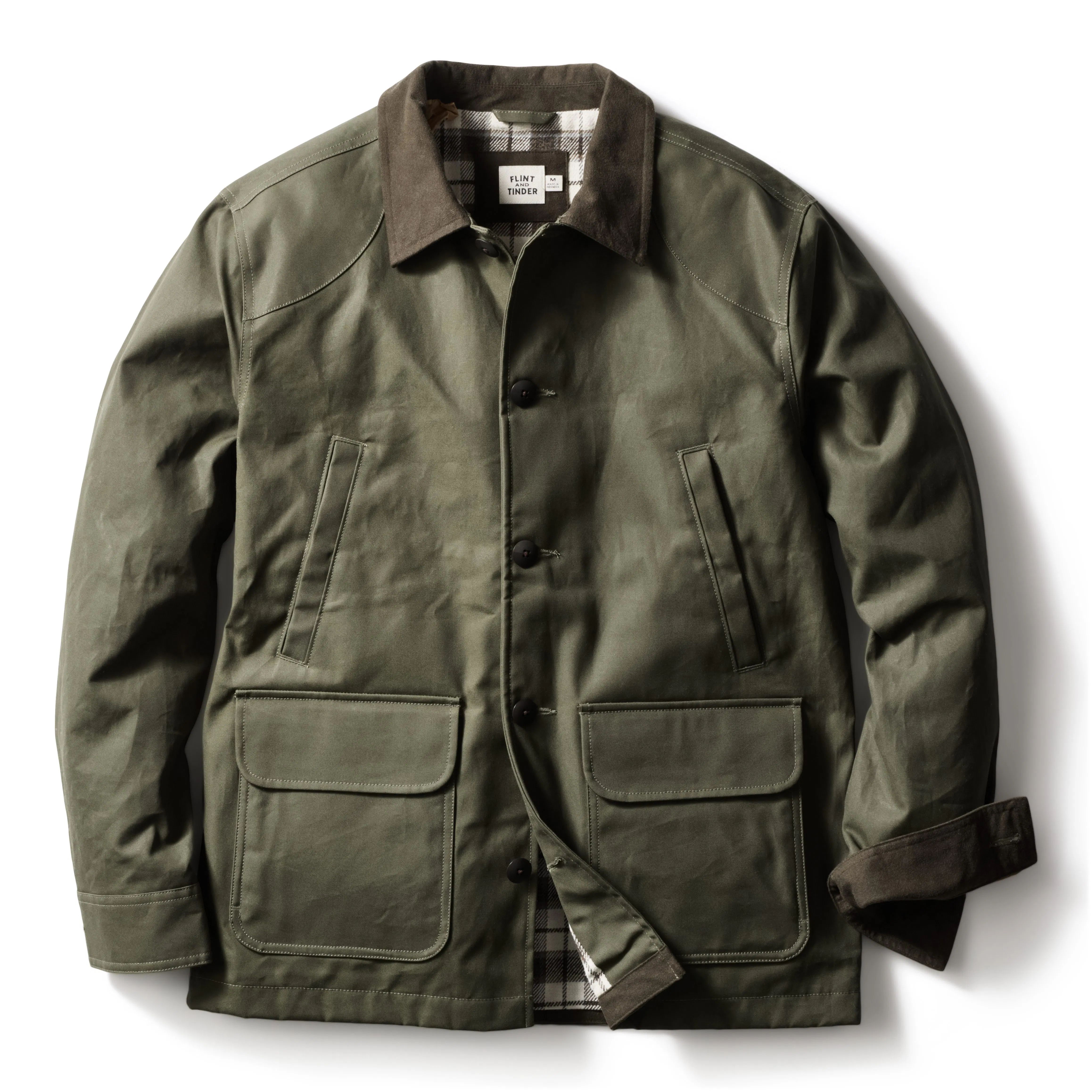 Flint and Tinder Dry Wax Field Jacket - Olive | Chore Coats