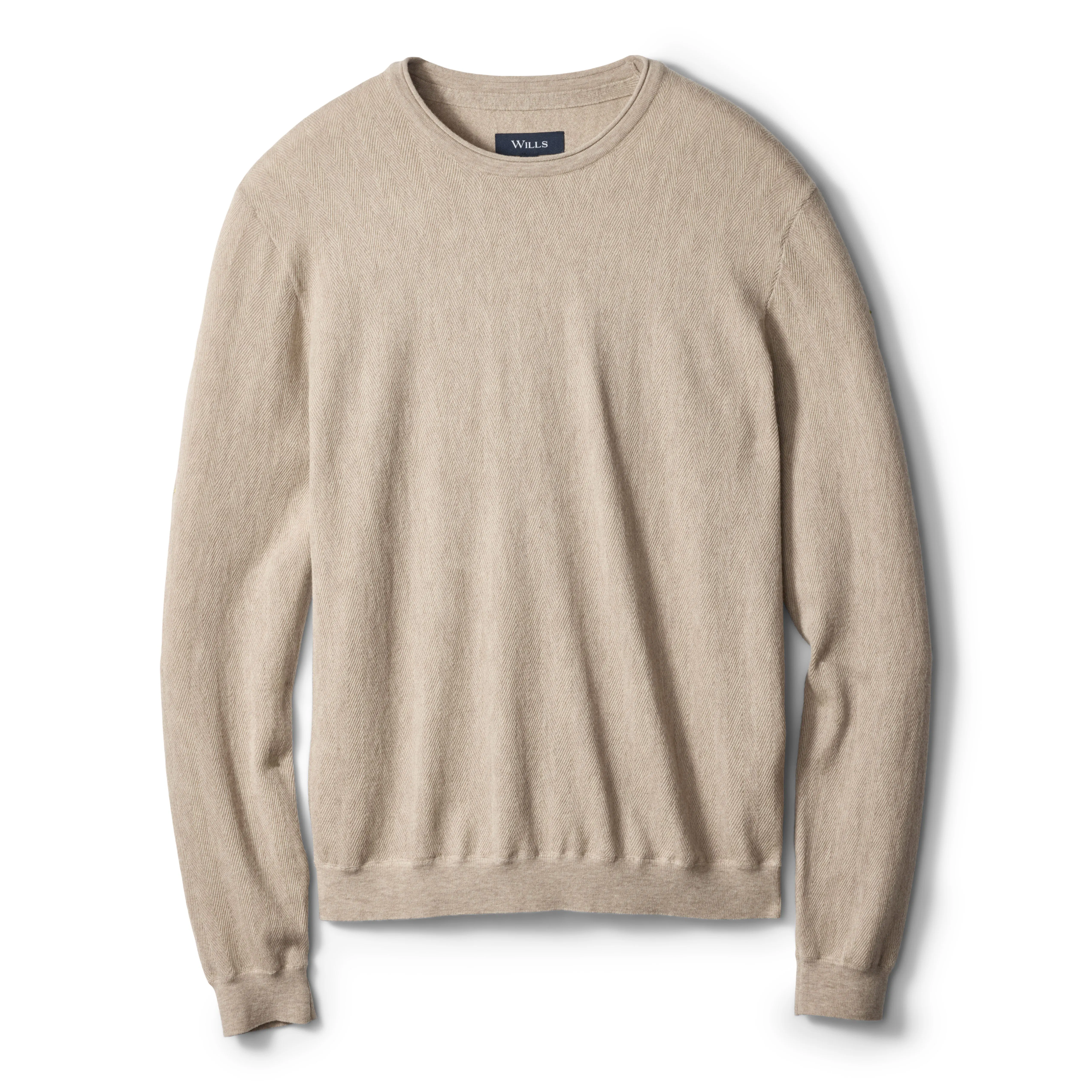Lightweight Cotton-Merino Crewneck Sweater