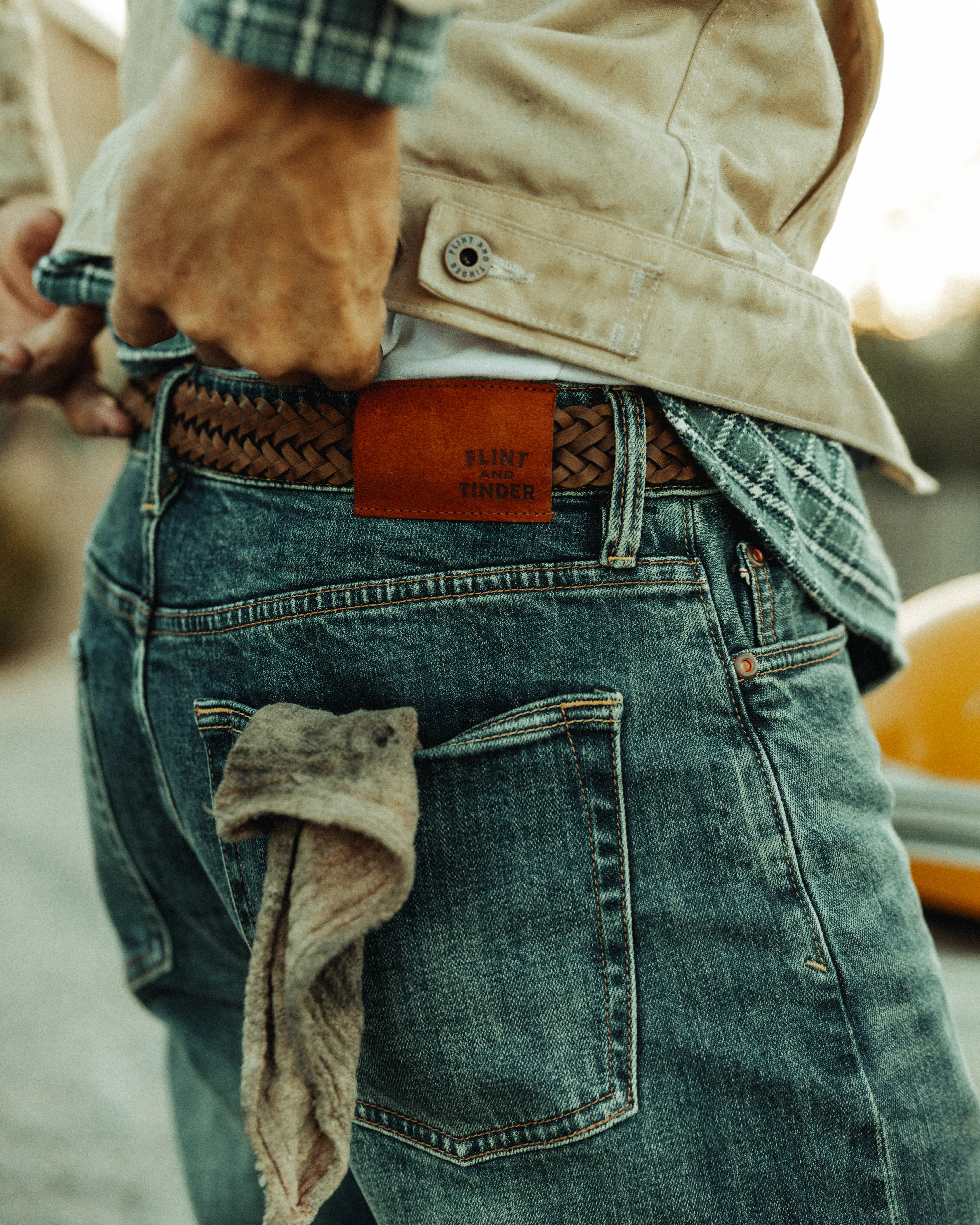 Flint and Tinder Stretch Selvedge Denim - HB Straight - Heavy