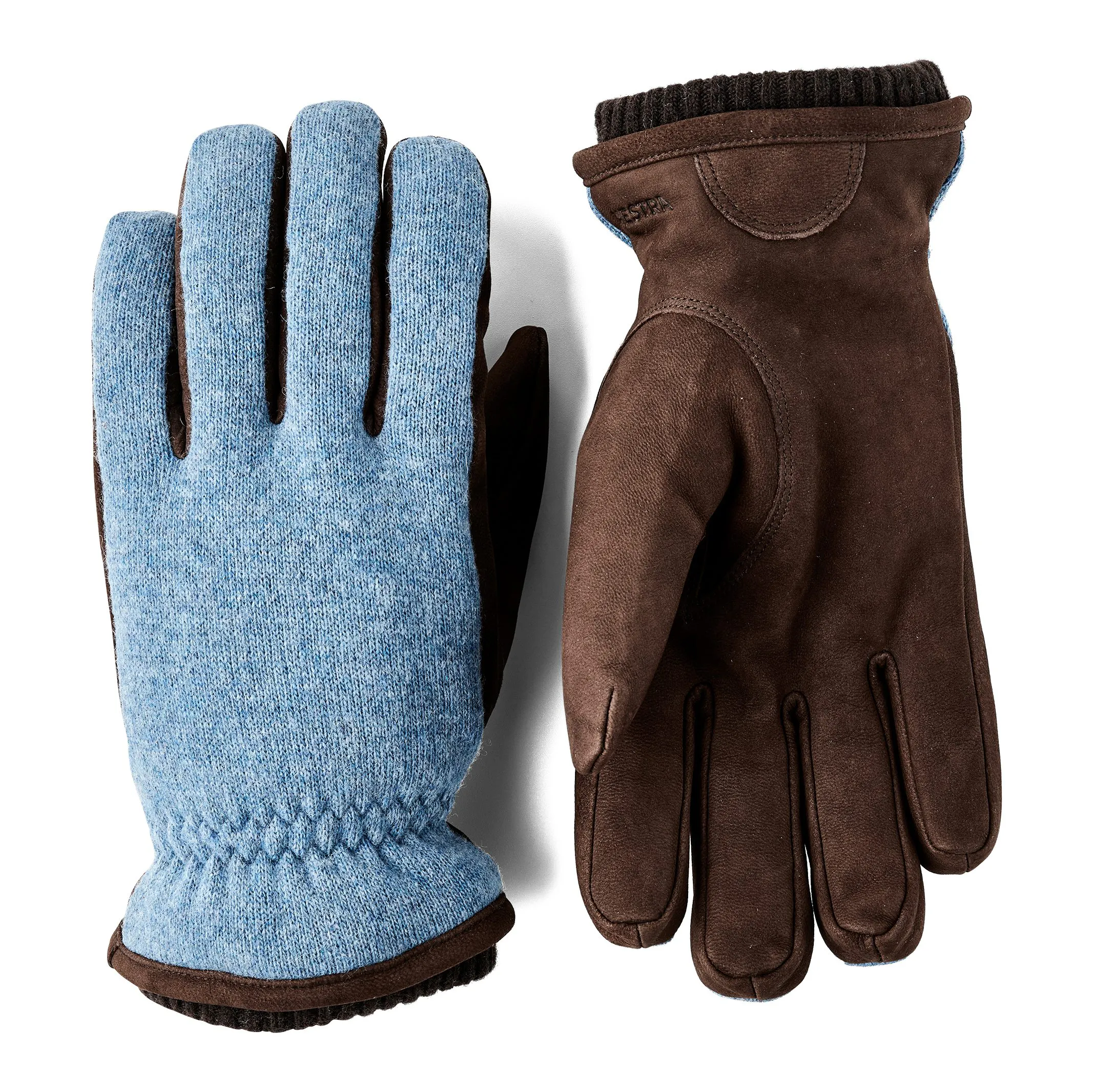 Hestra Wakayama Leather Glove - Navy/Brown | Gloves | Huckberry