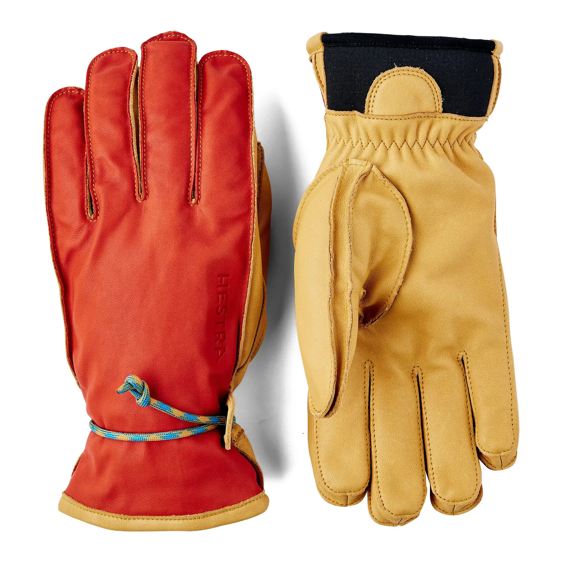 Hestra Wakayama Leather Glove - Flame Red/Tan | Gloves | Huckberry
