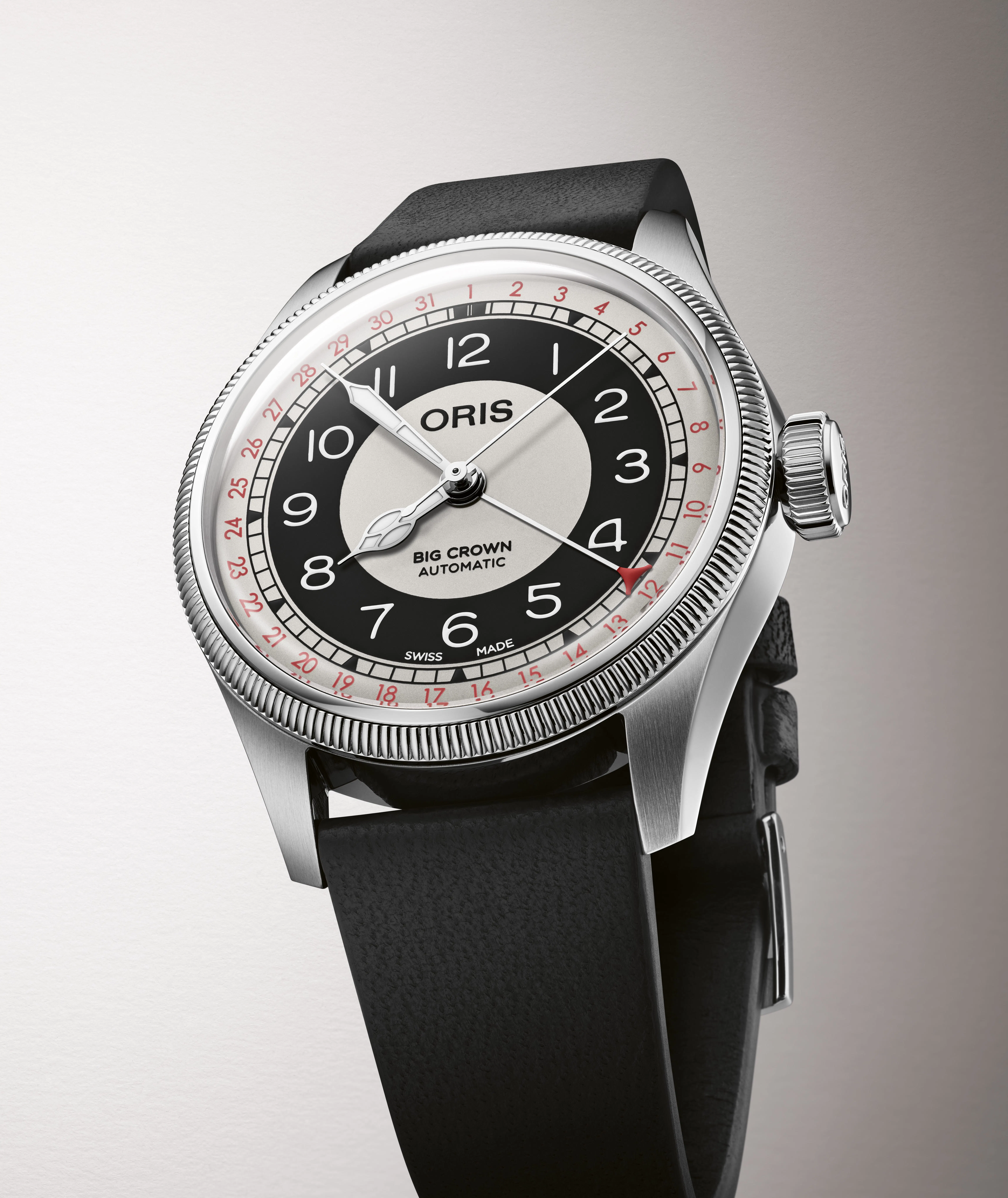Oris Big Crown Pointer Date Bullseye Watch - Black | Dress Watches