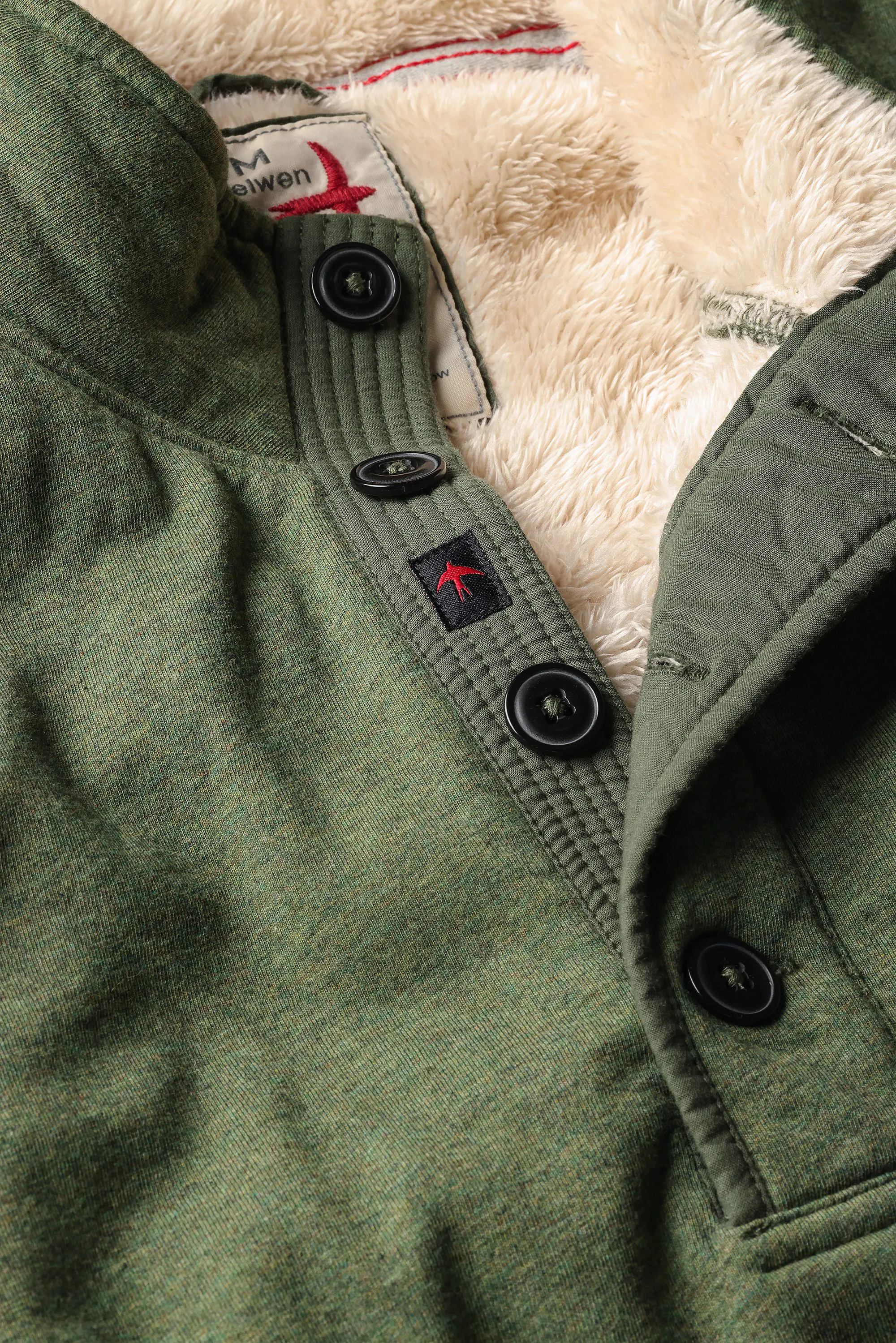 Relwen Superfleece Mock - Bright Loden Heather | Quarter-Zip