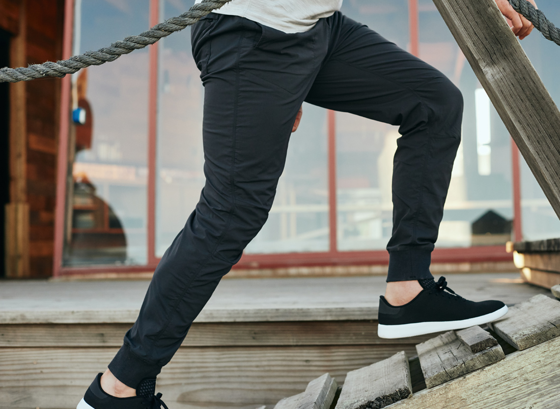 WIND STRETCH LONGPANTS【BLACK】 WIND STRETCH LONGPANTS【BLACK × CHARCOAL