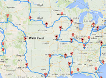 Tile map perfect road trip header