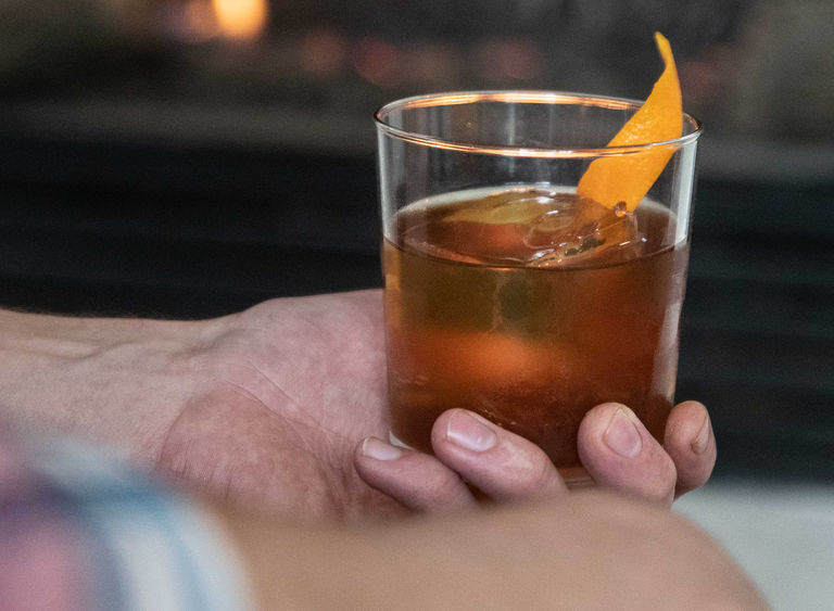 Image bourbon coffee old fashioned banner