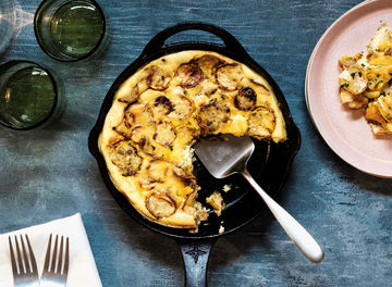 Tile zucchini and cre%cc%80me frai%cc%82che frittata recipe